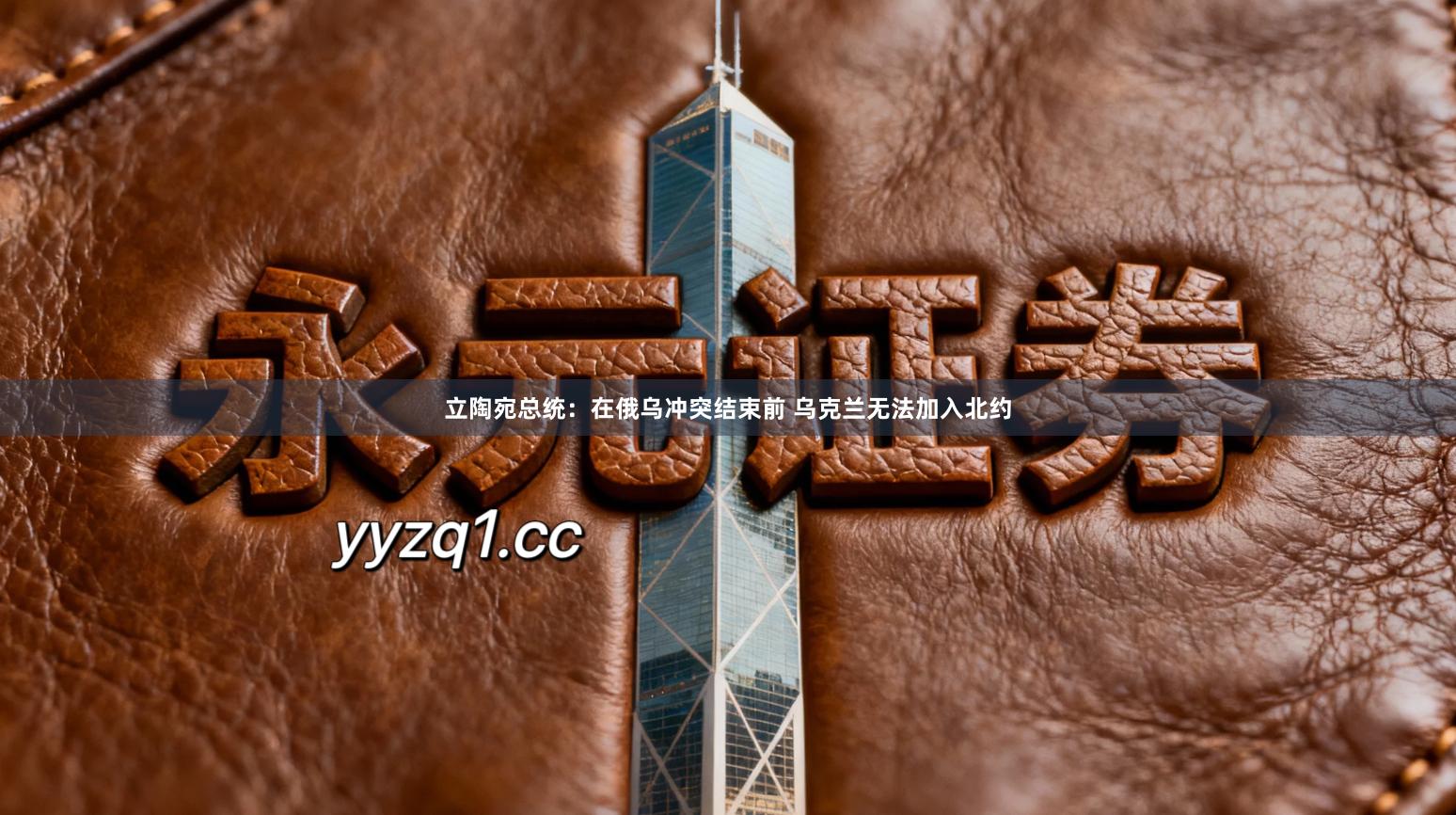 立陶宛总统：在俄乌冲突结束前 乌克兰无法加入北约